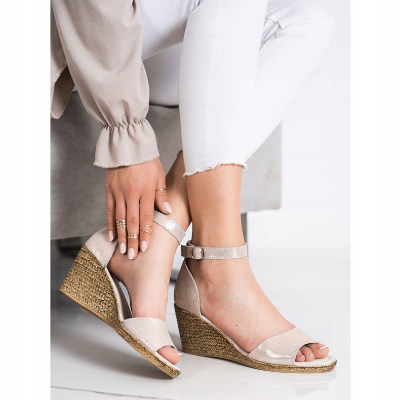 Filippo Kultaiset kiilapumput kultainen 2