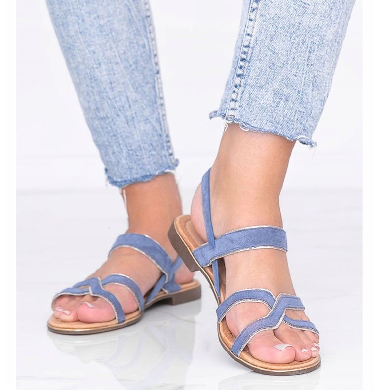 Rosina sininen naisten sandaalit 1