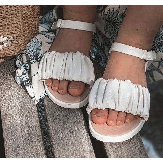 FR1 Lasten sandaalit tarranauhalla valkoinen Aimy 5