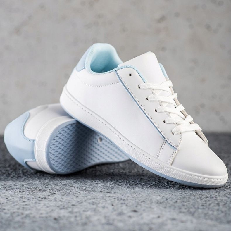 SHELOVET Matalavartiset tennarit Eco-nahkaa valkoinen 1