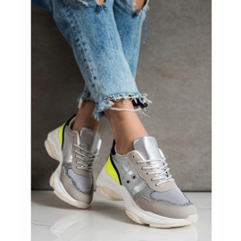 SHELOVET Mukavat muodikkaat lenkkarit hopea monivärinen 2