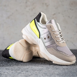 SHELOVET Mukavat muodikkaat lenkkarit hopea monivärinen 1