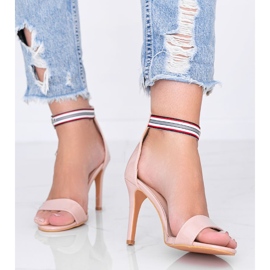 Beige -sandaalit Michelin stiletossa 1