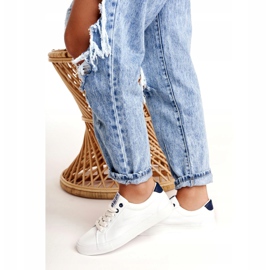 Naisten nahkakengät Big Star BB274211 Valkoinen ja laivastonsininen 3