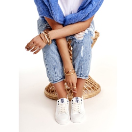 Naisten nahkakengät Big Star BB274211 Valkoinen ja laivastonsininen 2