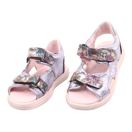 Sandaalit naurissa Mazurek 1314 Amethyst Pearl violetti hopea 1