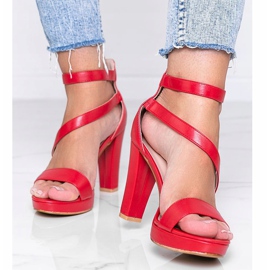 Punaiset sandaalit Got You -alustalla punainen 1