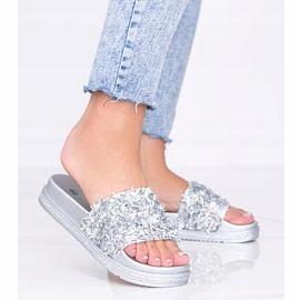 Hopeatossut, joissa kuutio zirkonia Love Bling 1