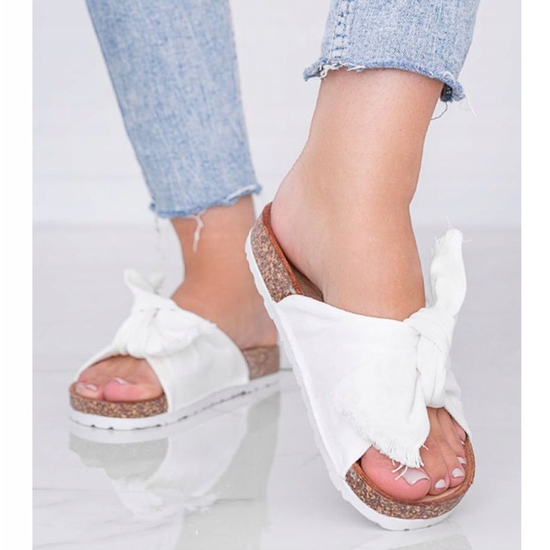 Valkoiset sandaalit Martennin korkkipohjassa valkoinen 1