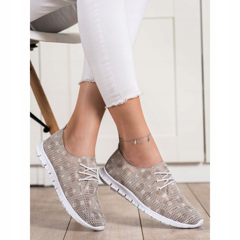 Goodin Kevyet nahkakengät beige ruskea 1