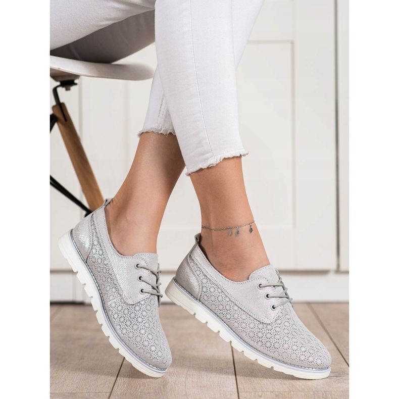 Goodin Nahkaiset avoimet kengät monivärinen kultainen 2