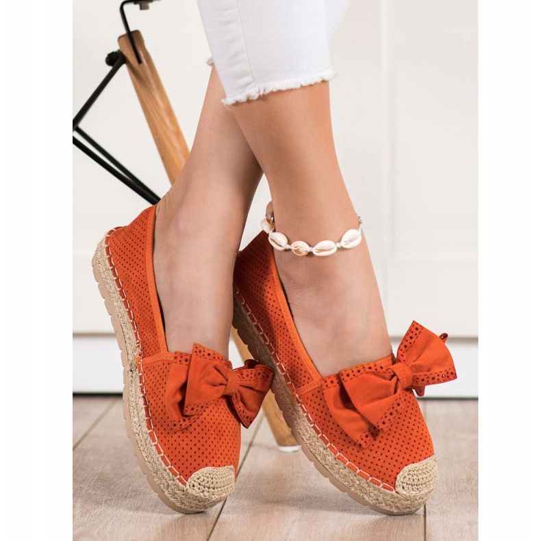 Mannika Avoimet espadrillit jousella oranssi 1