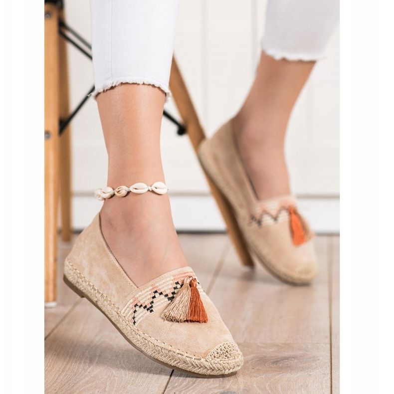 Melisa Espadrillit, joissa on hapsut beige 1