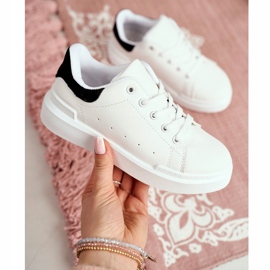 FRROCK Valkoiset Bilbo lasten nuorten urheilukengät valkoinen musta 2