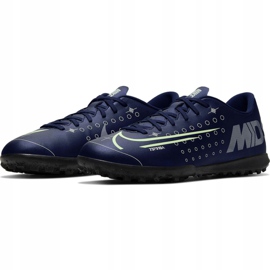 Nike Mercurial Vapor 13 Club Mds Tf M CJ1305-401 jalkapallokengät laivastonsininen 3