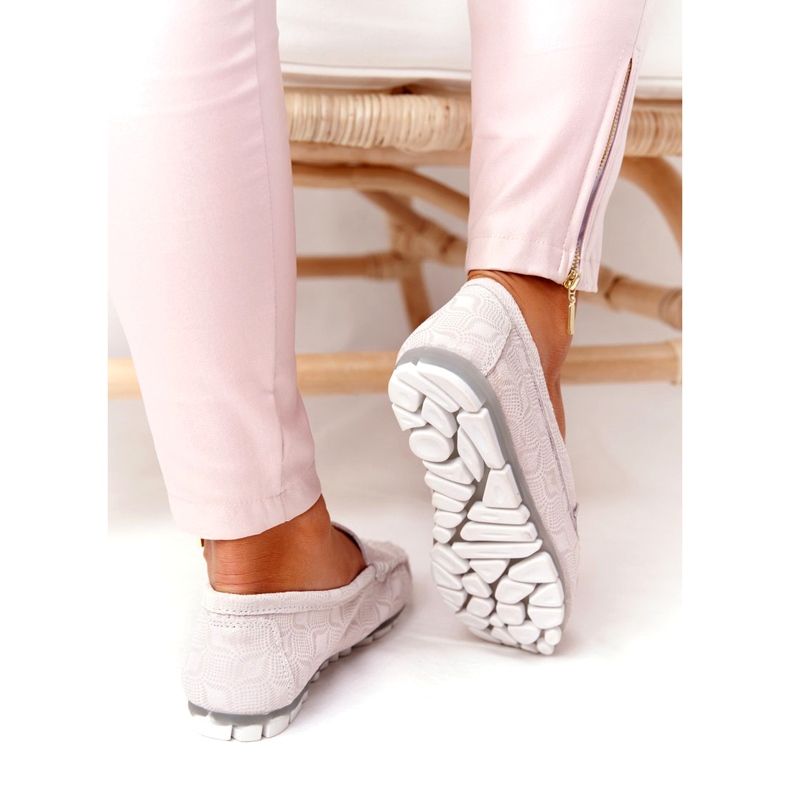 Rio Flore Ympäristöystävälliset nahkakengät Beige harmaa 4