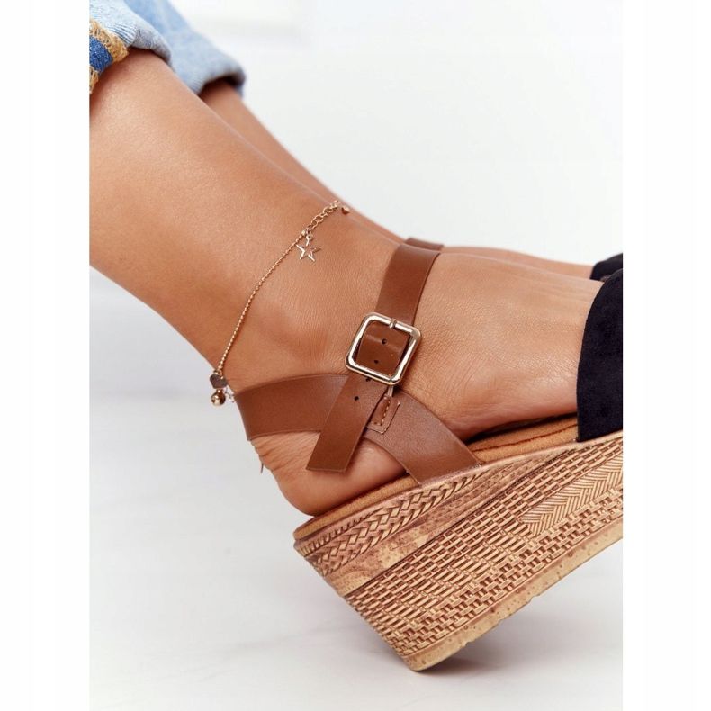 Musta sandaalit Wedge S.Barski GD-38 ruskea 1