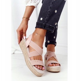 Big Star Kiilahihnat, joissa on ribbikuvioinen iso tähti HH274413 Pinkki vaaleanpunainen 2