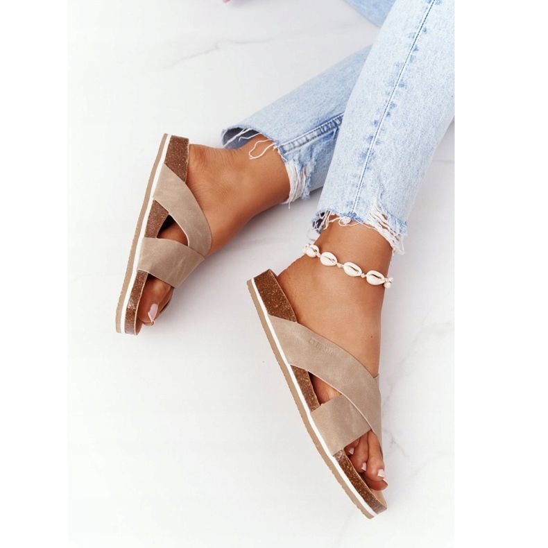 Nahkaprofiilitossut Big Star HH274593 Beige 1