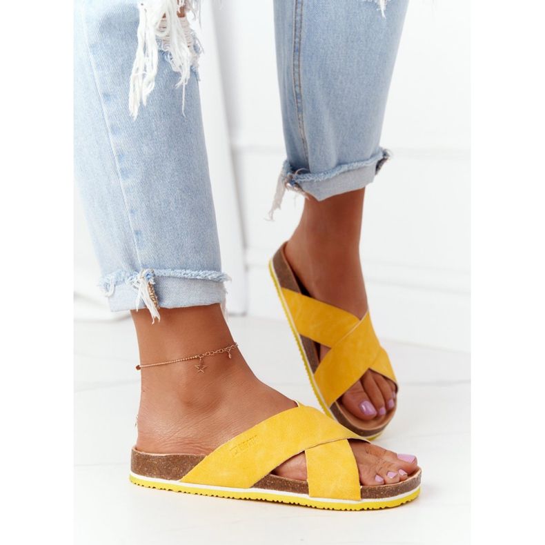 Nahkaprofiilitossut Big Star HH274596 Keltainen 2