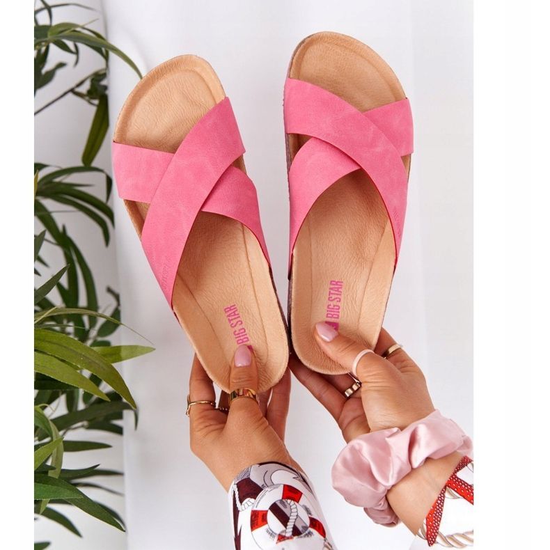 Nahkaprofiilitossut Big Star HH274597 Fuchsia vaaleanpunainen 1