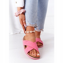 Nahkaprofiilitossut Big Star HH274597 Fuchsia vaaleanpunainen 2