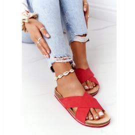 Nahkaprofiiliset tossut Big Star HH274598 Punainen 2