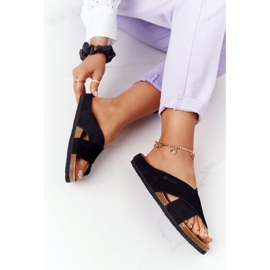 Mokkanahkaiset tossut Big Star HH274640 musta 2