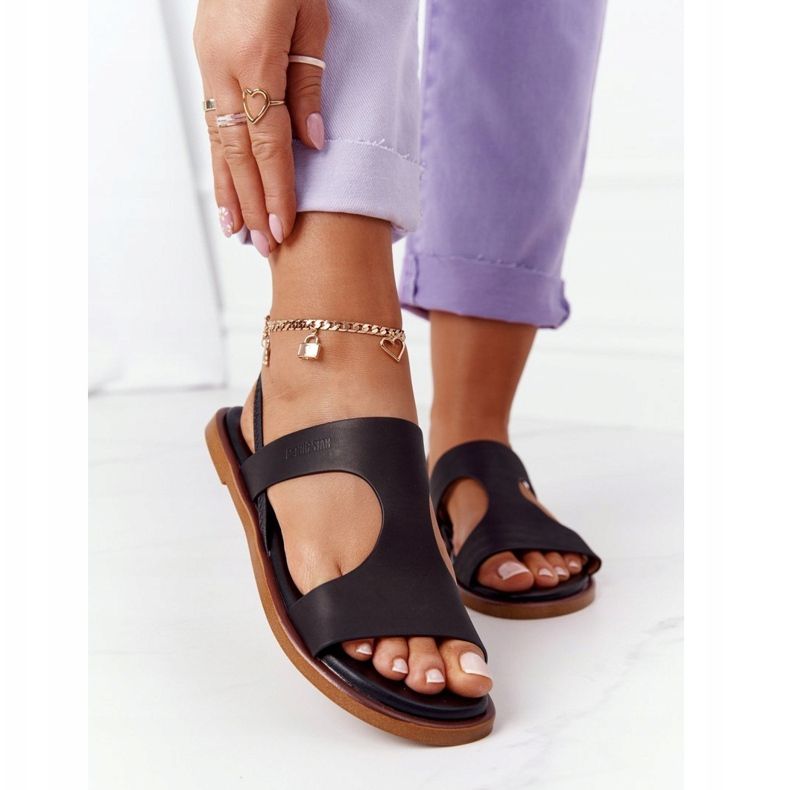 Nahka Sandaalit Mansetilla Big Star HH274715 Musta 2