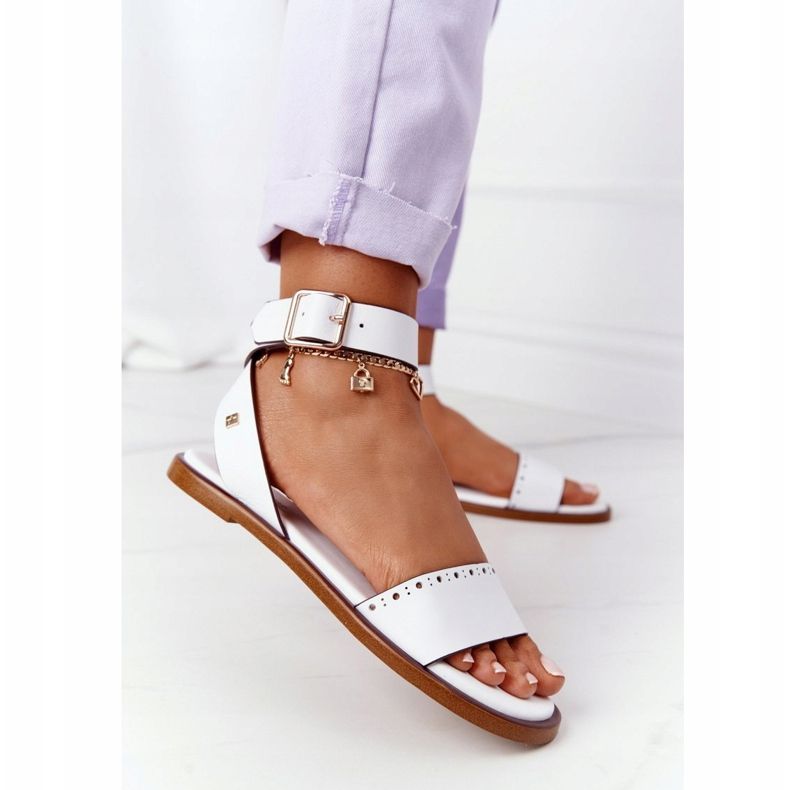 Nahka Sandaalit Big Star HH274722 Valkoinen 1