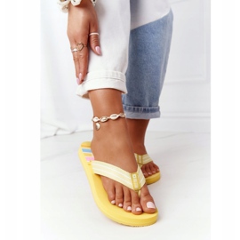 Naisten varvastossut Big Star HH274A055 Keltainen 2