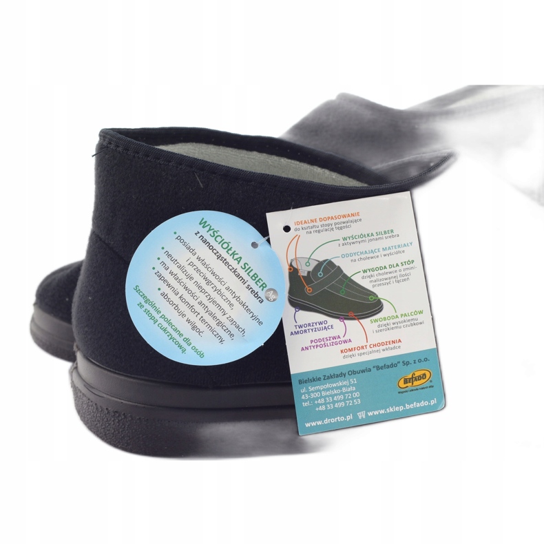 Dr.orto Befado 986M003 Miesten tossut herkillä jaloilla mustalla 6