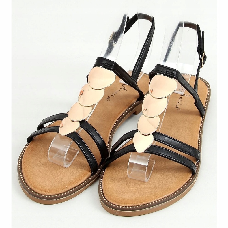 Mustat naisten sandaalit N-101 Black 1