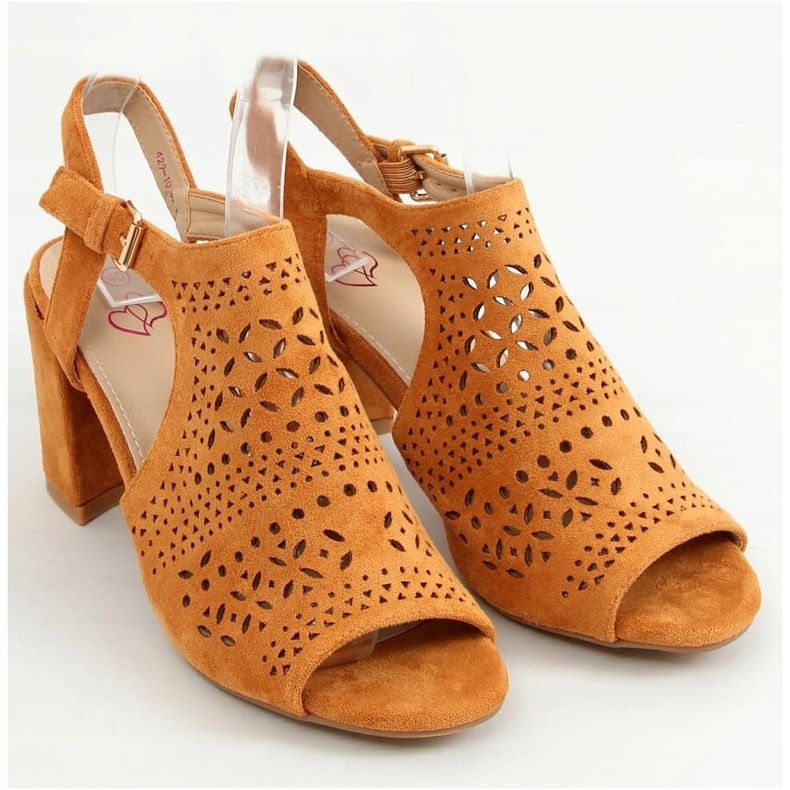 Sandaalit avoimet korkokengät camel 429-10 Camel ruskea 1