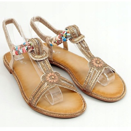 Sandaalit kultaisilla kuutioisilla zirkonioilla JN11-10 Kulta kultainen 1