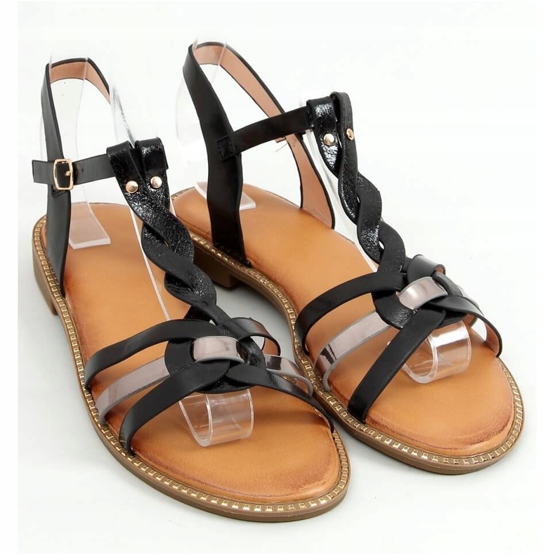 Mustat naisten sandaalit C43 Black 1