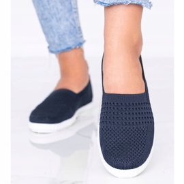Tummansininen Slip On openwork Funk -lenkkarit 1