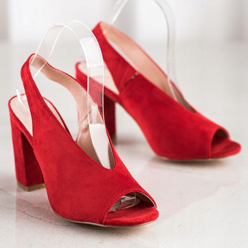 S. BARSKI Rakennetut sandaalit S.BARSKI punainen 2