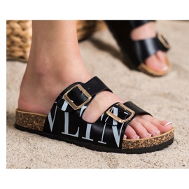 SHELOVET Mukavat Eco -nahkatossut musta 1