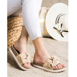 Evento Kevyet tossut alustalla beige 2