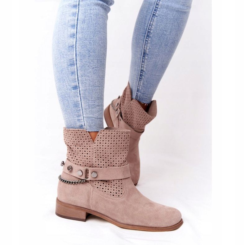 Lewski Shoes Avoimet jousisaappaat Lewski-kengät 2905-0 Beige 2