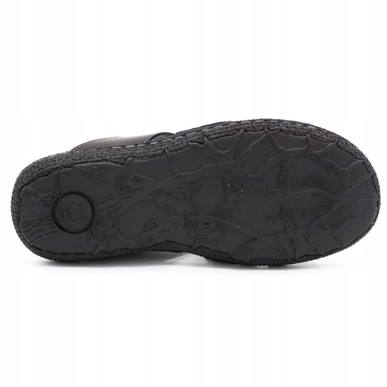 Kampol Miesten nahkatossut 201/3 musta 5