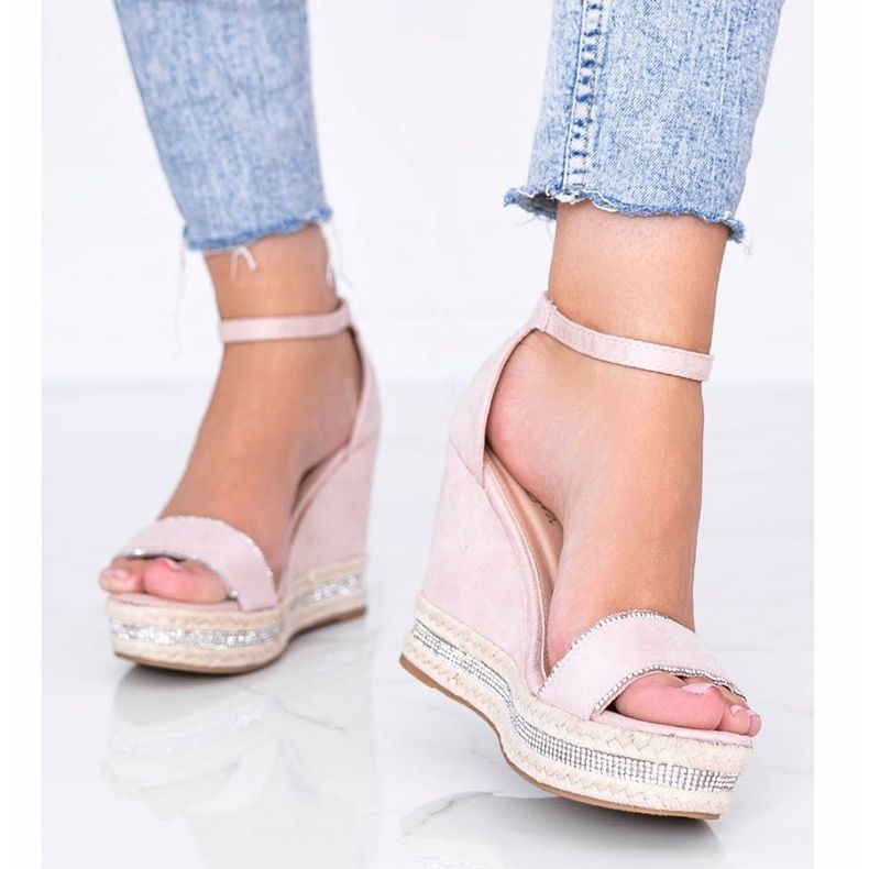 Beige kiila sandaalit Sun Sparrow kuutio zirkonia 1