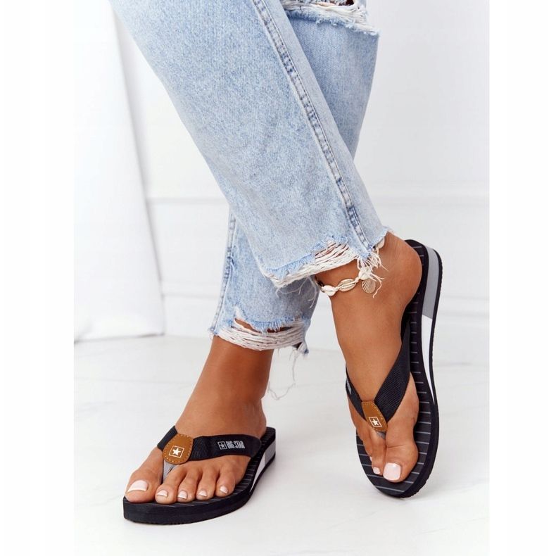 Naisten varvastossut Big Star DD274A247 Musta 2