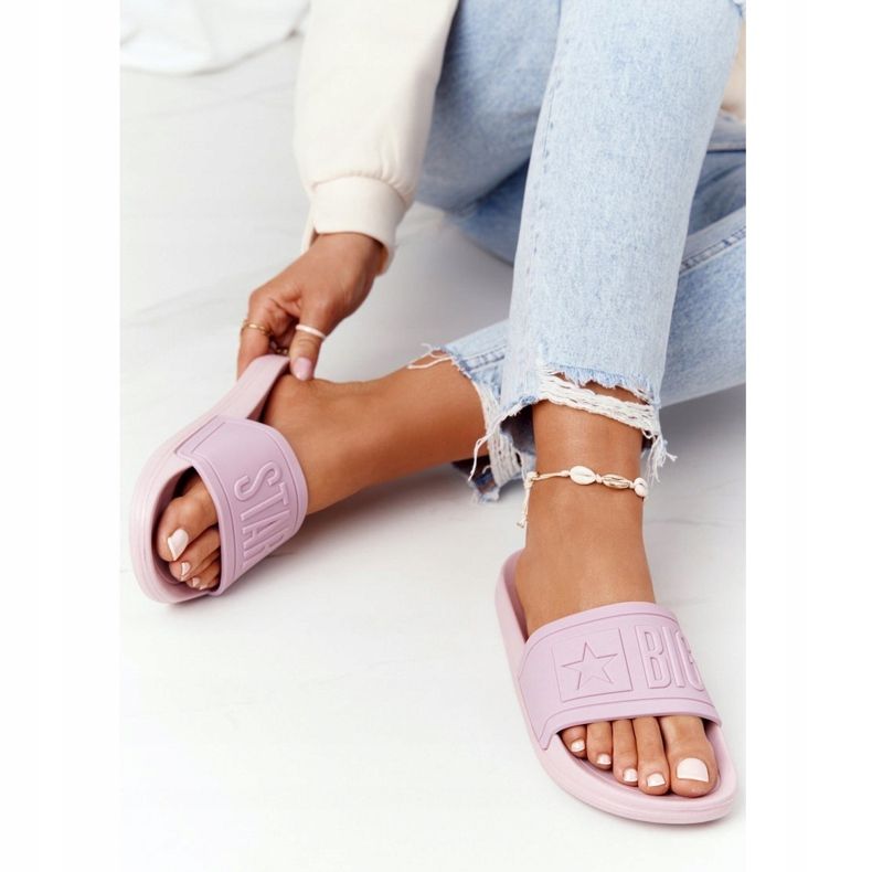 Naisten tossut Big Star HH274A041 Powder Pink vaaleanpunainen 2