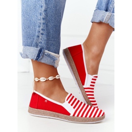 Naisten Espadrilles Big Star HH276003 Punainen-Valkoinen 2