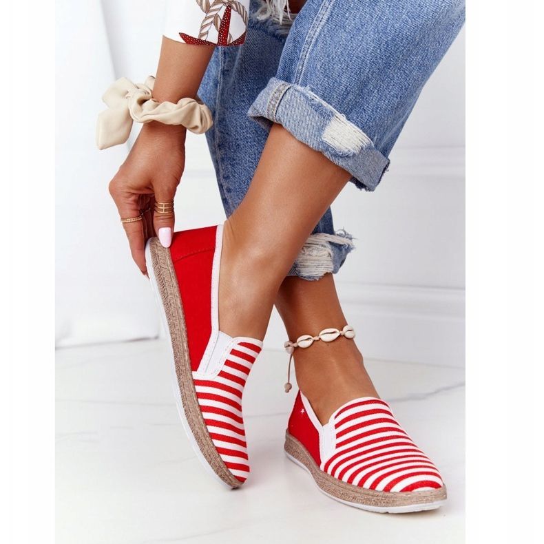 Naisten Espadrilles Big Star HH276003 Punainen-Valkoinen 1