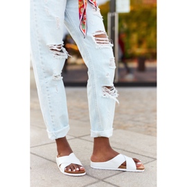 Nahkaprofiiliset tossut Big Star HH274647 Valkoinen 1