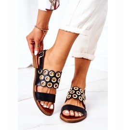 Lewski Shoes Nahkaiset avoimet sandaalit Lewski -kengät 3042 musta 2