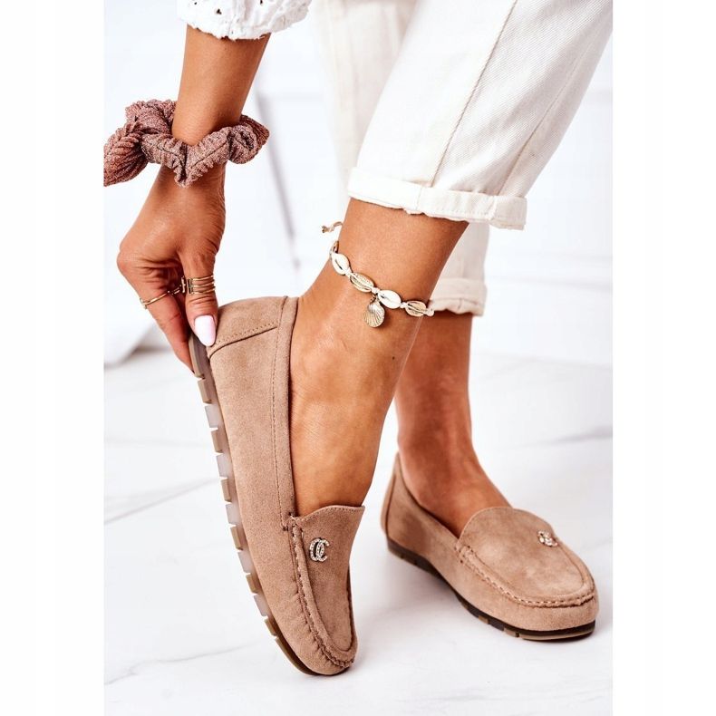 PS1 Naisten mokkanahkavaaleat vaaleanruskeat Madelyn beige 2